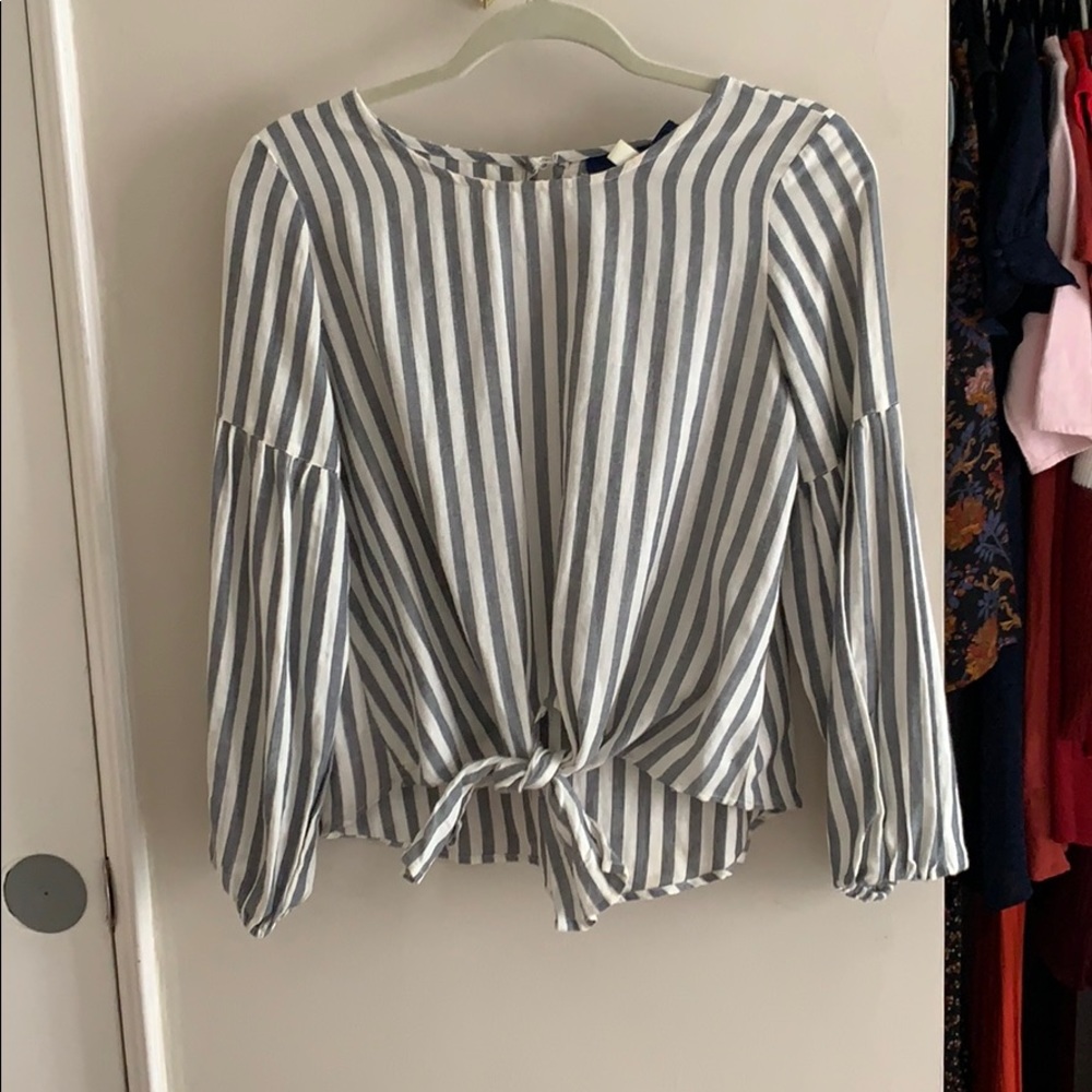 Striped Linen Blouse
